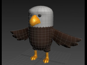 3d eagle character model Model 3D