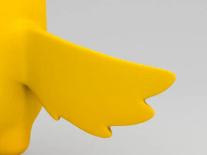 3d yellow duck character 3D Model