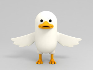 duck character 3D मॉडल