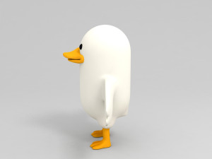 duck character 3D मॉडल