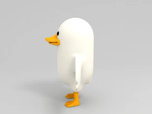 बत्तख चरित्र 3D मॉडल