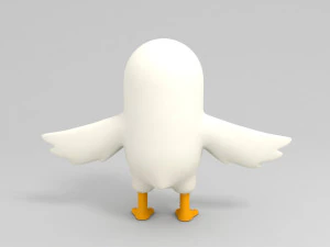 बत्तख चरित्र 3D मॉडल