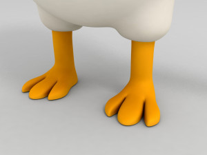 duck character 3D मॉडल