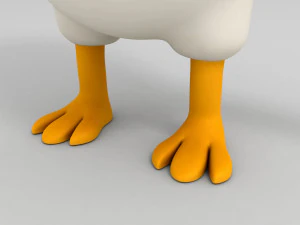 बत्तख चरित्र 3D मॉडल