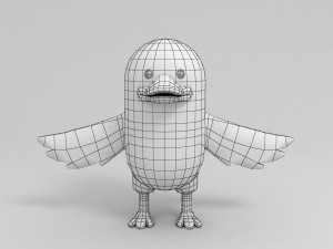 duck character 3D मॉडल