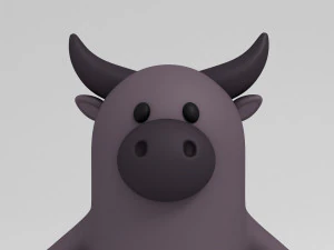 cartoon buffalo 3D Model