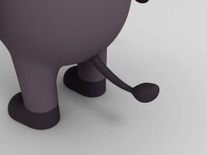 cartoon buffalo 3D Model