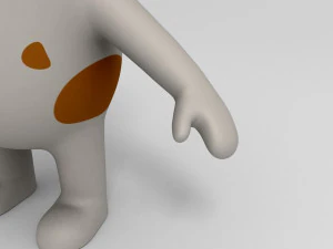 tekenfilmhond 3D Model