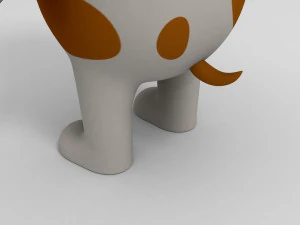 tekenfilmhond 3D Model