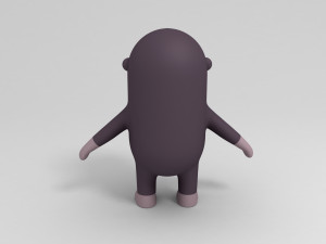 cartoon gorilla 3D मॉडल