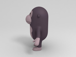 cartoon gorilla 3D मॉडल