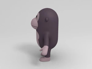 cartoon gorilla 3D Model