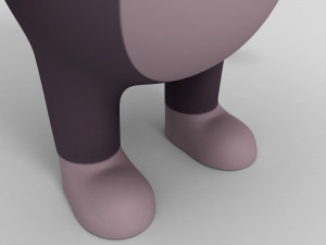 cartoon gorilla 3D मॉडल