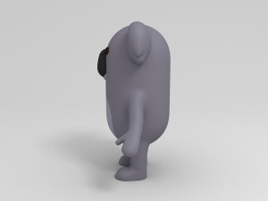 3d cartoon koala model 3D मॉडल