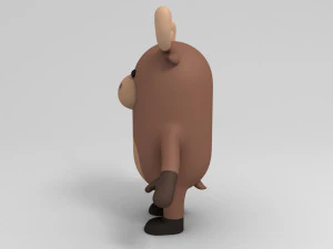 alce dei cartoni animati Modello 3D
