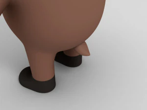 alce dei cartoni animati Modello 3D