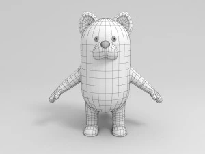 cartoon raccoon 3d 3D Model