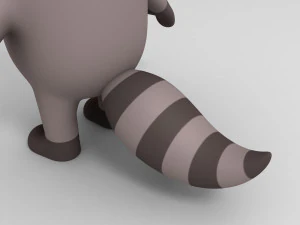 cartoon raccoon 3d 3D Model