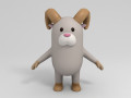3d cartoon ram Model 3D