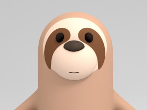 cartoon sloth 3D मॉडल
