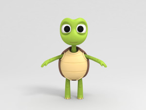 cartoon turtle 3D Model