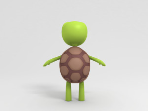 cartoon turtle 3D Model
