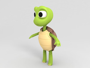 cartoon turtle 3D Model