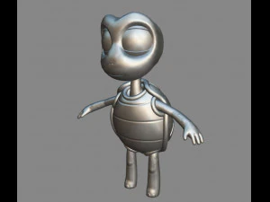 tartaruga de desenho animado Modelo 3D