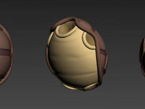 caparaz&oacute;n de tortuga Modelo 3D