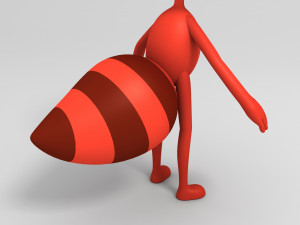 ant character 3D 模型