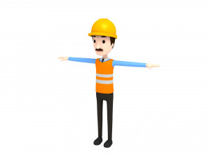 cartoonman001 engineer 3D मॉडल