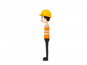 cartoonman001 engineer 3Dモデル