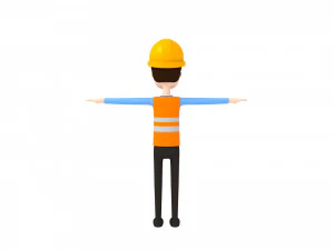 cartoonman001 engineer 3D Model