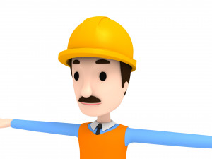 cartoonman001 engineer 3Dモデル