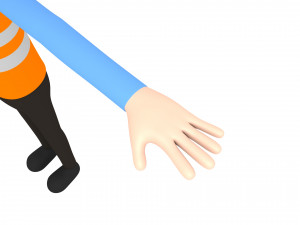cartoonman001 engineer 3Dモデル