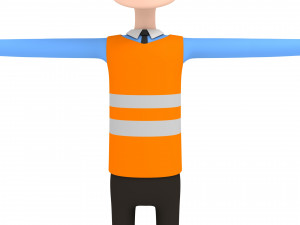 cartoonman001 engineer 3Dモデル