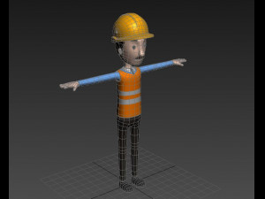 cartoonman001 engineer 3Dモデル