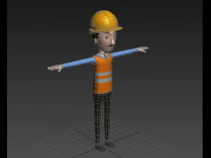 cartoonman001 engineer 3D Model