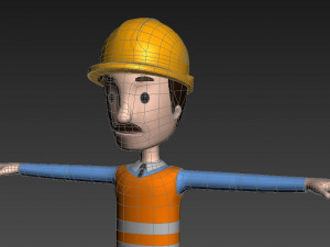 cartoonman001 engineer 3Dモデル