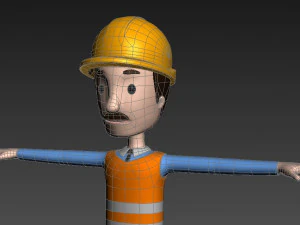 cartoonman001 engineer 3D Model
