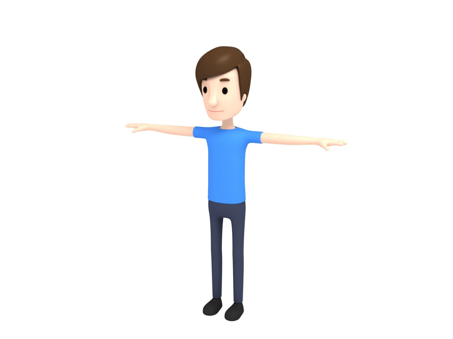 cartoonman002 man 3D Model .c4d .max .obj .3ds .fbx .stl .blend 