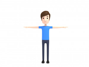 cartoonman002 man Modello 3D