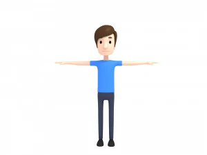 cartoonman002 man 3D Model