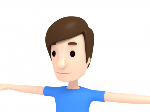 cartoonman002 man Modello 3D