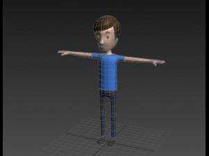 cartoonman002 man Modello 3D