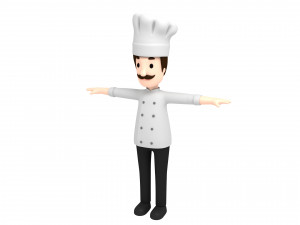 cartoonman003 chef 3D Model