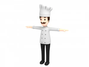 caricaturaman003 chef Modelo 3D