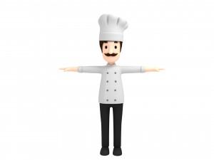 cartoonman003 chef 3D Model