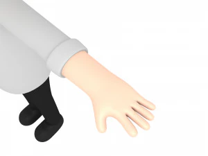 dessin anim&eacute;man003 chef Modèle 3D