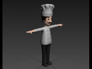 cartoonman003 chef 3D Model